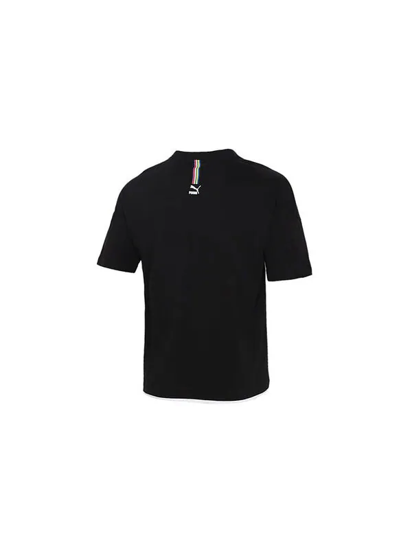 Футболка x britto t-shirt 'black white' Puma — изображение 2 из 4, черный/белый