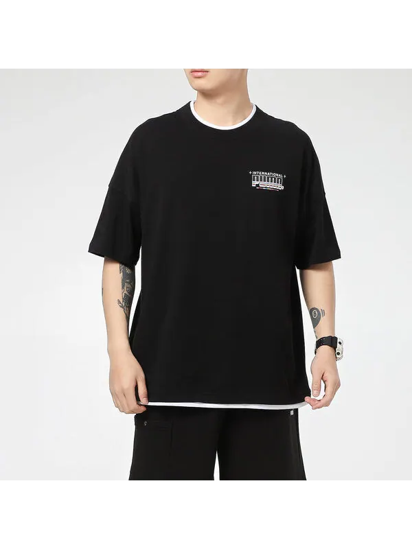 Футболка x britto t-shirt 'black white' Puma — изображение 3 из 4, черный/белый