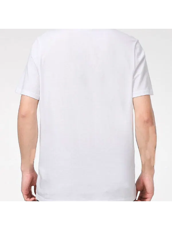 Футболка classics logo t-shirt 'white black' Puma — изображение 4 из 4, белый/черный