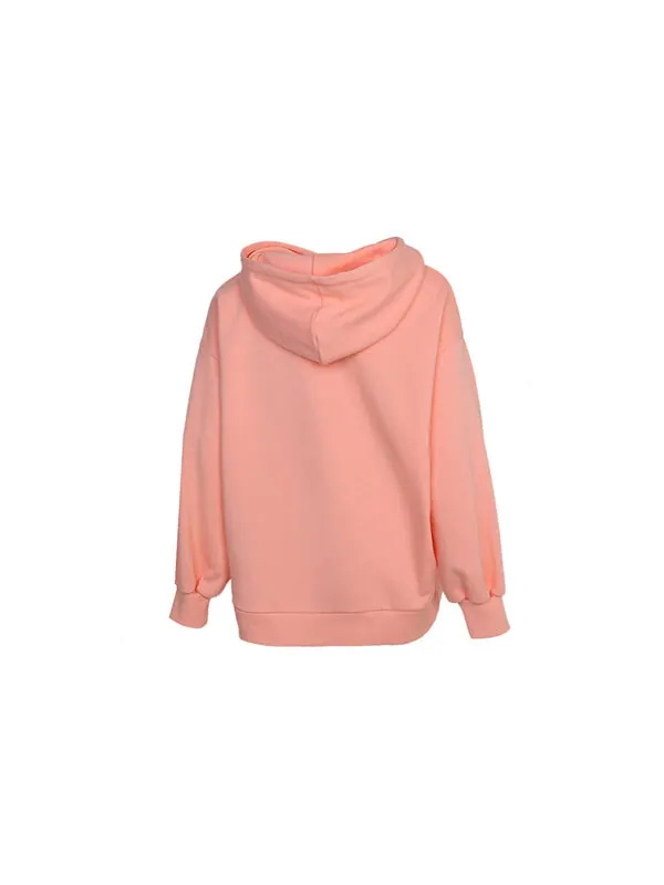 Толстовка classics oversized hoodie 'pink white' Puma — изображение 2 из 4, розовый/белый