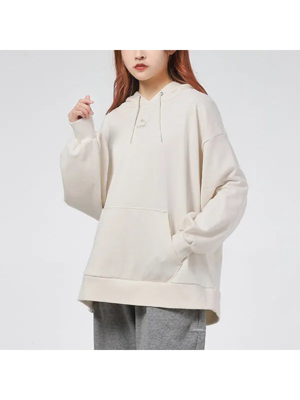 Толстовка classics oversized hoodie 'white' Puma — изображение 3 из 4, белый