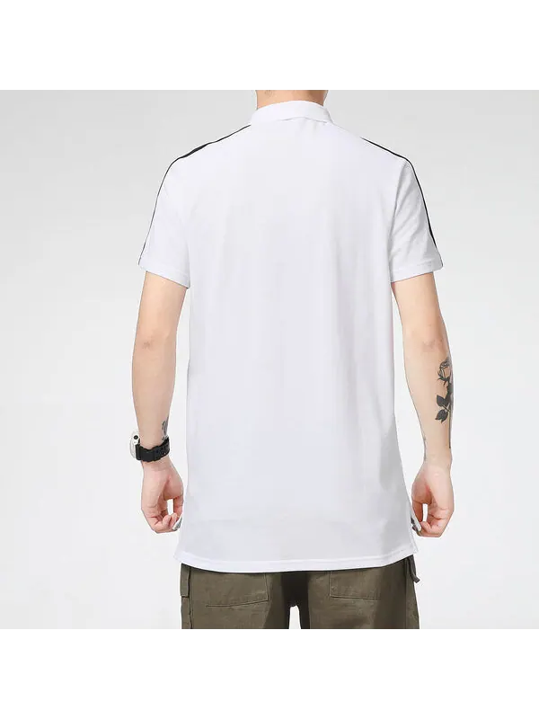 Рубашка поло iconic t7 polo shirt 'white black' Puma — изображение 4 из 4, белый/черный