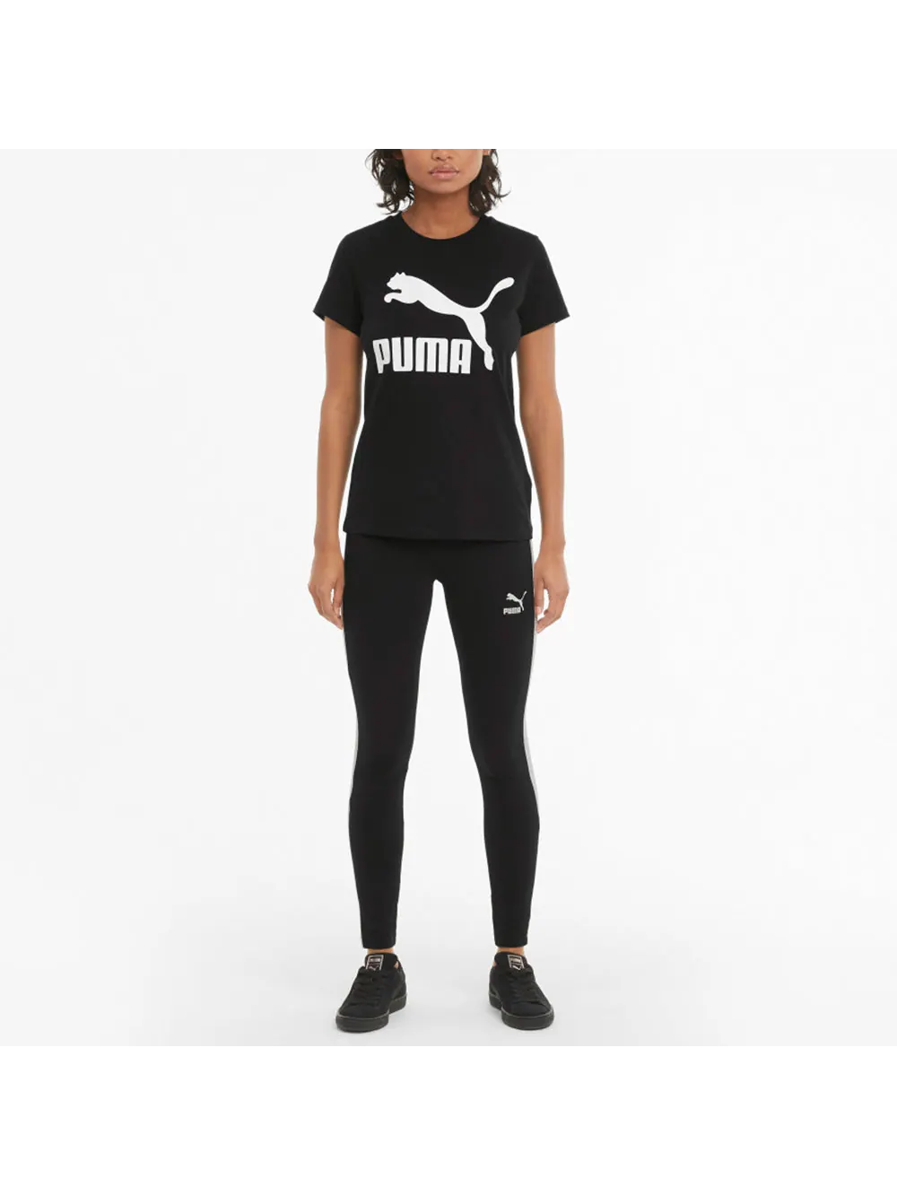 (WMNS) Спортивные штаны Puma Iconic T7 — изображение 2 из 4, черный