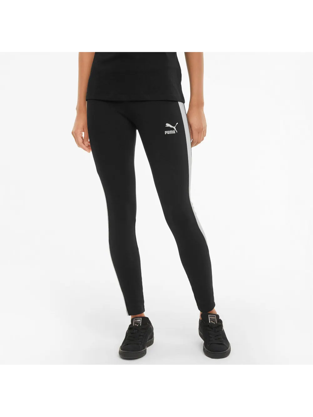 (WMNS) Спортивные штаны Puma Iconic T7 — изображение 3 из 4, черный