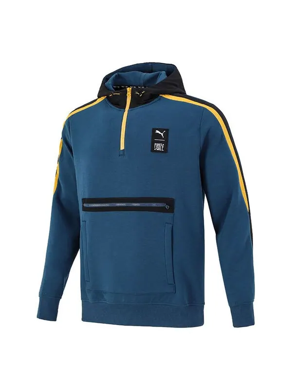Толстовка x firstmile crossover splicing pocket sports training blue Puma — изображение 1 из 3, синий