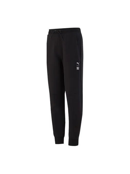 Брюки x first mile double knit jogger pants 'black' Puma — изображение 1 из 1, черный/белый