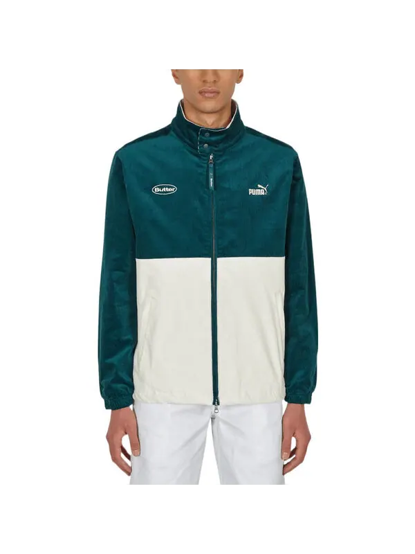 Куртка x butter good zip-up track top 'teal' Puma — изображение 3 из 4, белый