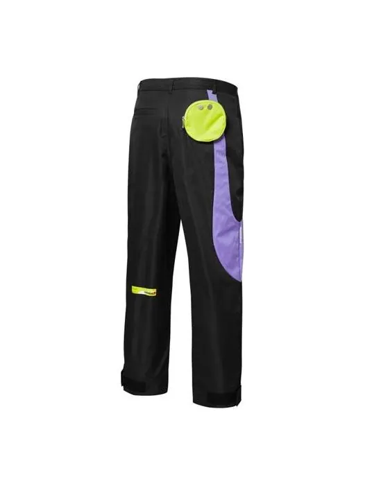 Брюки x roaringwind oversized pants 'black purple yellow' Puma — изображение 1 из 2, черный/фиолетовый/желтый