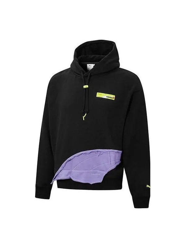 Толстовка x roaringwild hoodie 'black purple' Puma — изображение 1 из 2, черный/фиолетовый