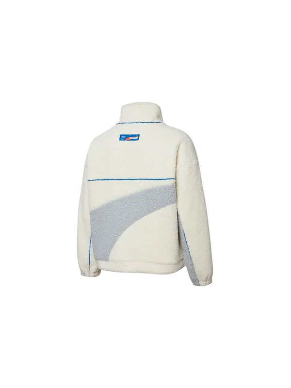 Куртка x roaringwild crossover sherpa jacket contrasting colors zipper pocket fleece stay warm logo white Puma, белый