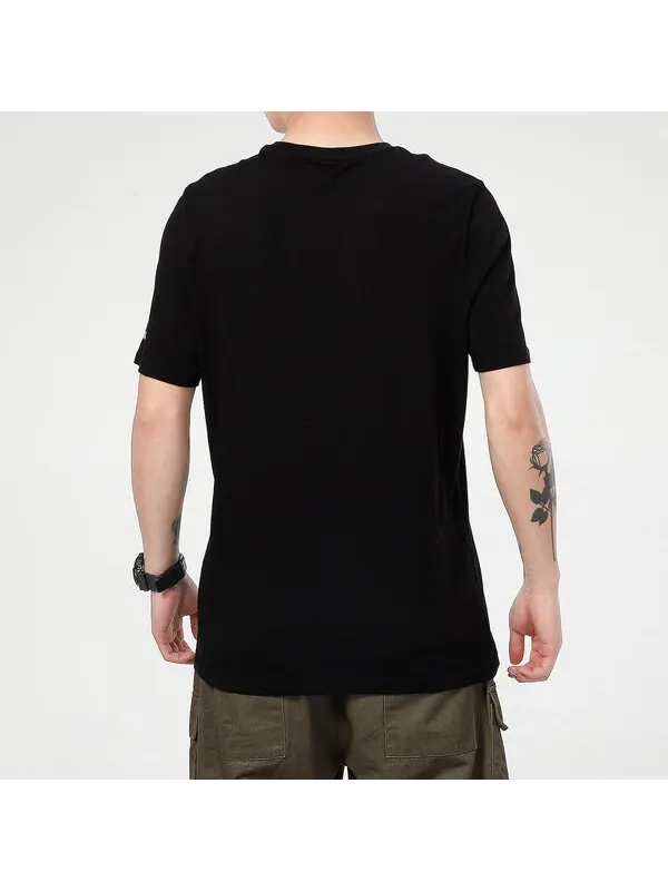 Футболка summer graphic t-shirt 'black' Puma — изображение 4 из 4, черный