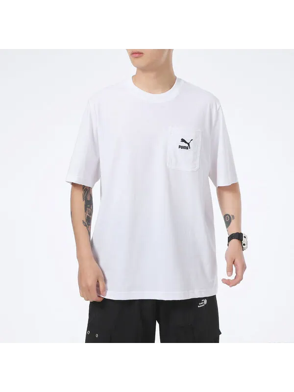 Футболка better classics t-shirt 'white' Puma — изображение 3 из 4, белый
