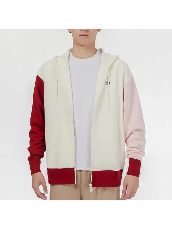 Куртка small logo jacket 'beige' Puma — изображение 4 из 4, бежевый/розовый/красный