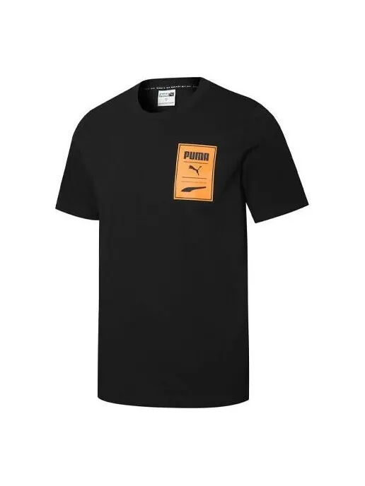 Футболка recheck pack graphic t-shirt 'black' Puma — изображение 1 из 2, черный