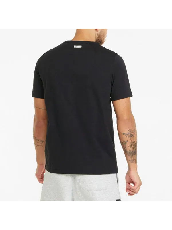 Футболка dylan graphic t-shirt 'black' Puma — изображение 4 из 4, черный