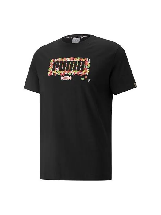 Футболка x haribo printing round-neck tee black Puma — изображение 1 из 2, черный