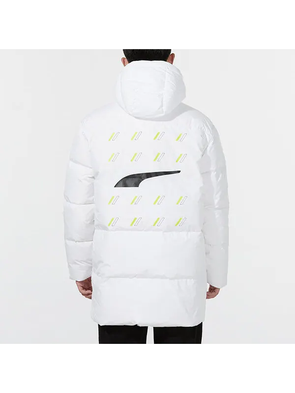 Куртка windproof down warm jacket 'white' Puma — изображение 4 из 4, белый/черный