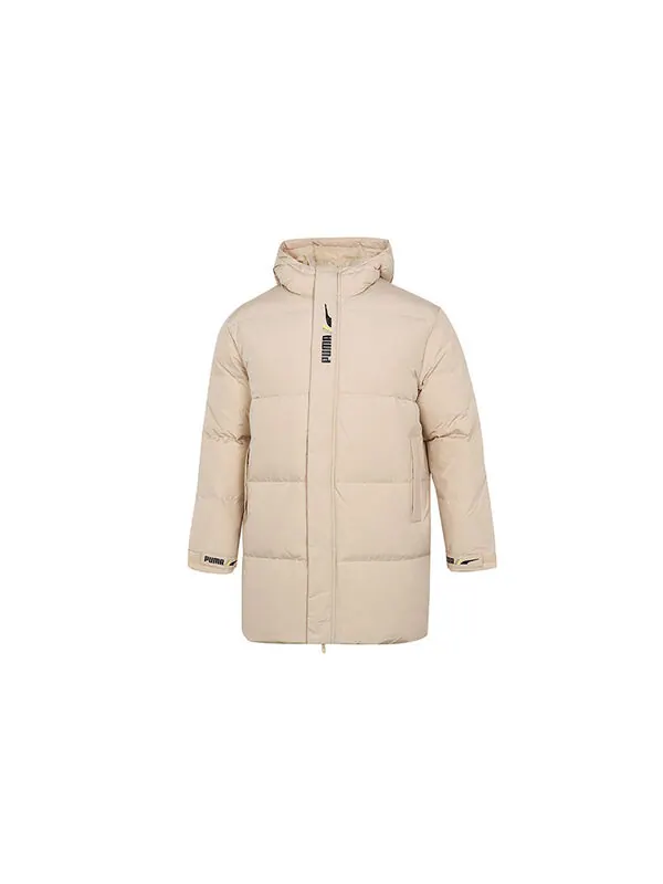 Куртка windproof down warm jacket 'beige' Puma — изображение 2 из 4, бежевый