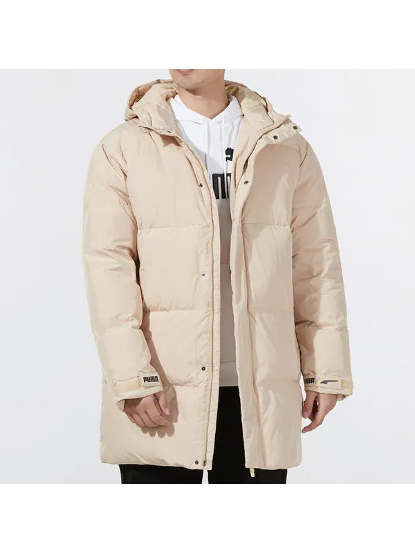 Куртка windproof down warm jacket 'beige' Puma — изображение 3 из 4, бежевый