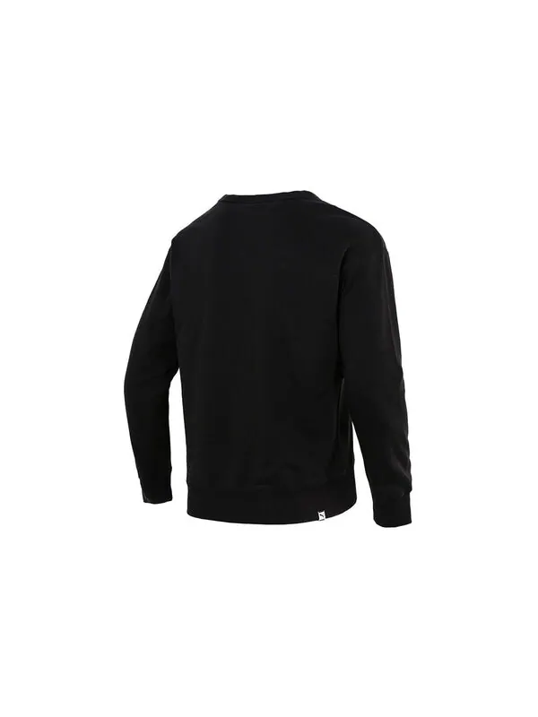 Толстовка pocket small label sports knit round neck pullover black Puma — изображение 2 из 3, черный