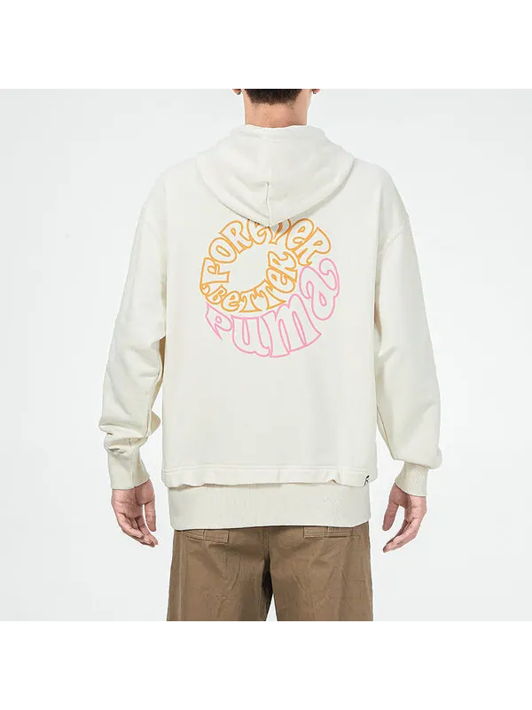 Толстовка back logo printing sports white Puma — изображение 3 из 3, белый