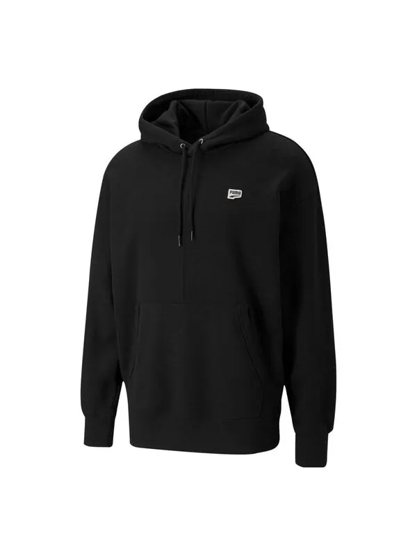 Толстовка downtown hoodie 'black' Puma — изображение 1 из 2, черный