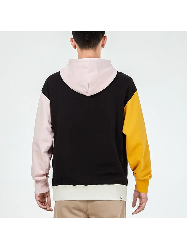 Толстовка sports colorblock hooded casual pullover black Puma — изображение 3 из 3, черный