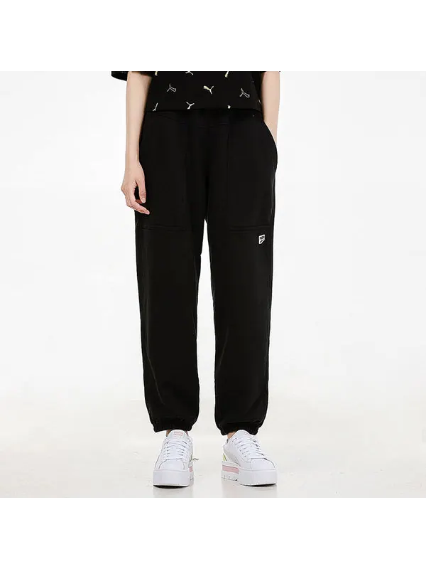 Брюки sports running breathable long pants black Puma — изображение 3 из 4, черный