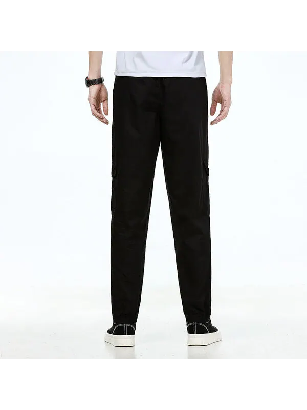 Брюки woven cargo bundle feet casual long pants black Puma — изображение 4 из 4, черный