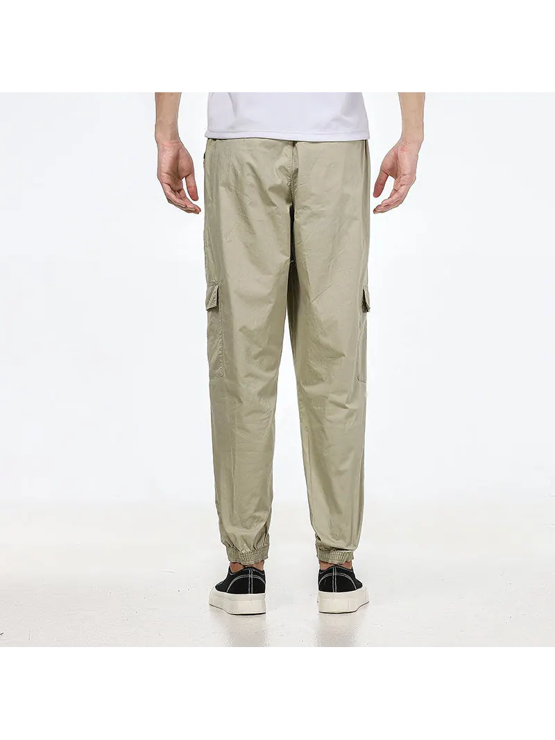 Повседневные брюки PUMA Woven Cargo Bundle Feet Casual Long Pants Creamy White — изображение 4 из 5, бежевый