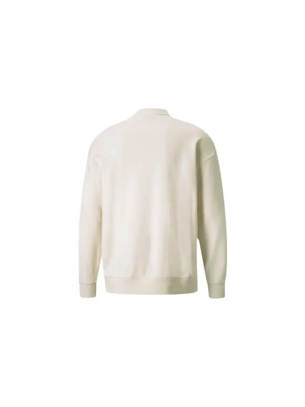 Куртка classics high crew neck sweater 'white' Puma — изображение 2 из 4, белый