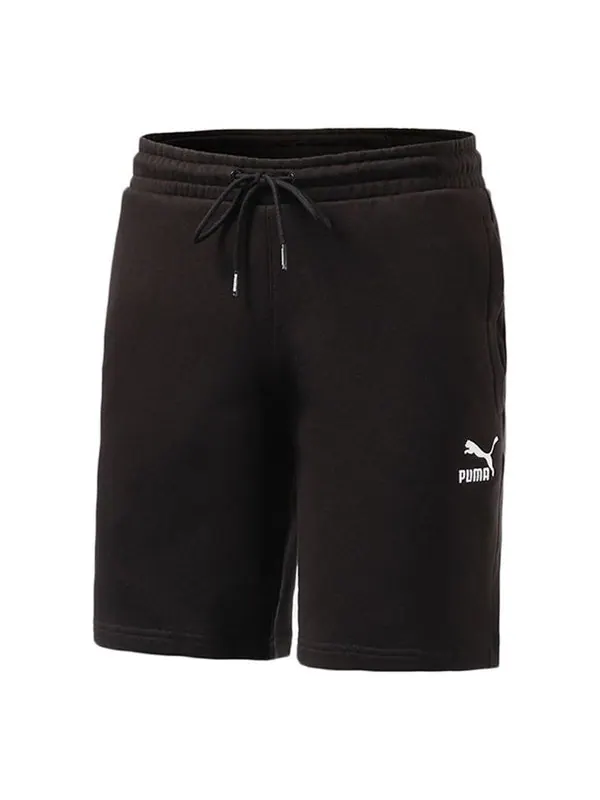 Шорты logo shorts 'black' Puma — изображение 1 из 2, черный