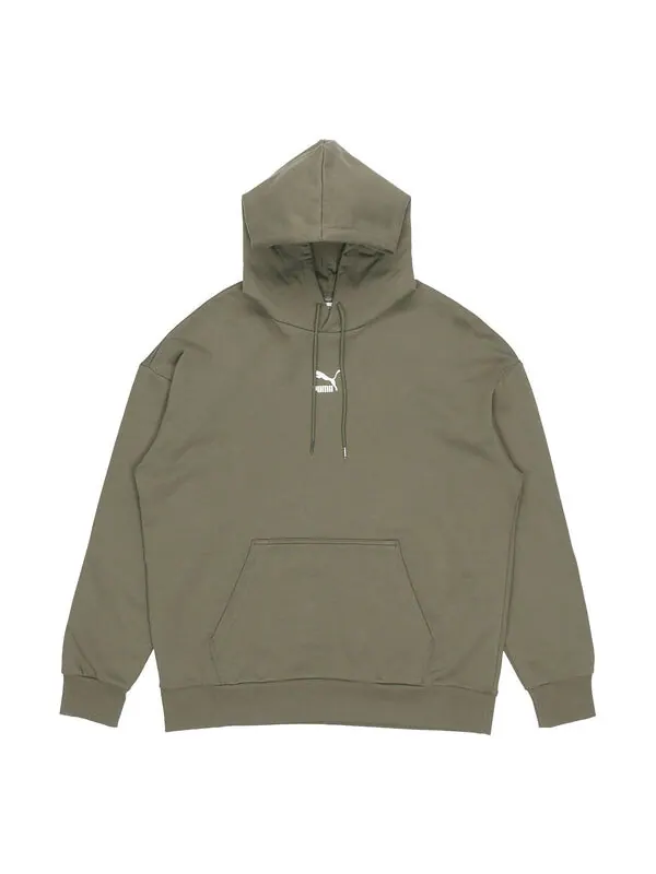Толстовка logo printing knit sports green Puma — изображение 1 из 4, зеленый