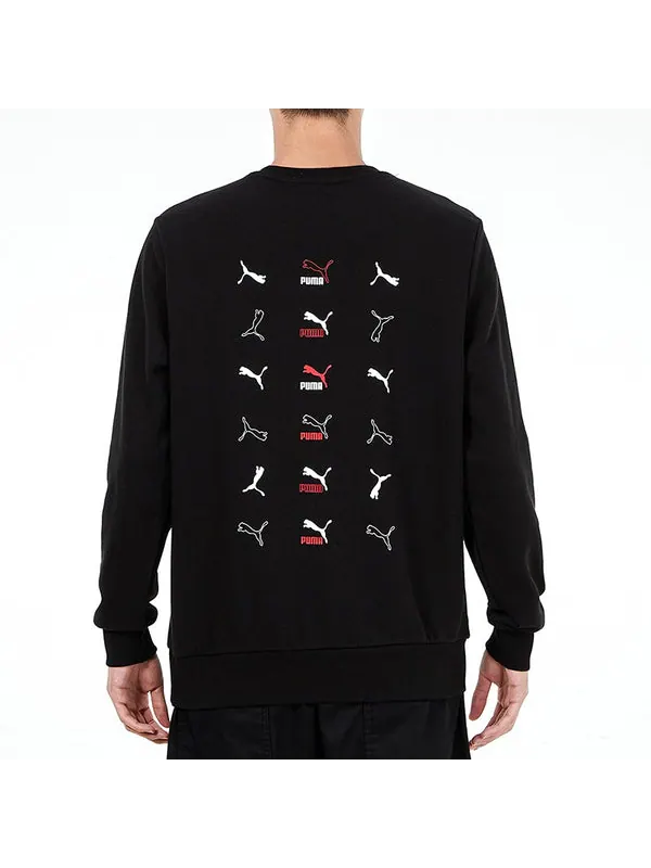 Куртка classics graphic long sleeve t-shirt 'black' Puma — изображение 4 из 4, черный
