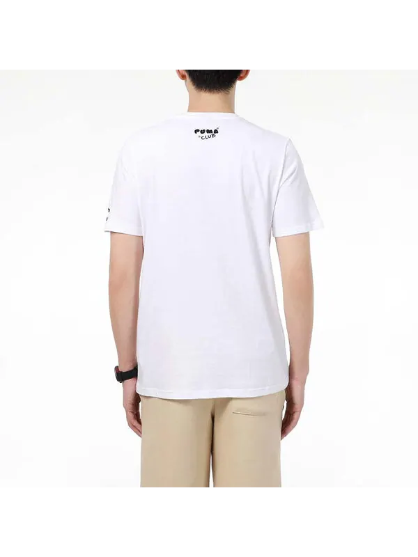 Футболка club graphic t-shirt 'white' Puma — изображение 4 из 4, белый