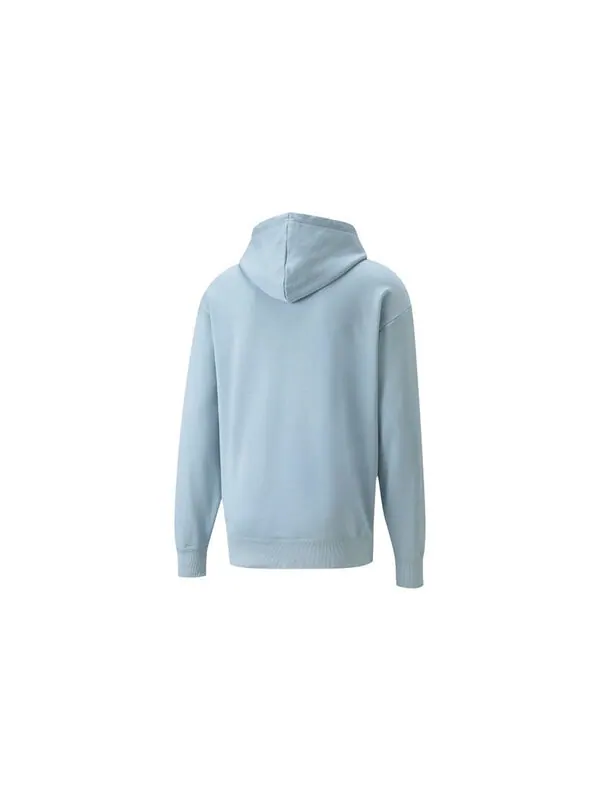 Толстовка club graphic funny printing knit sports light blue Puma — изображение 2 из 2, светлый синий