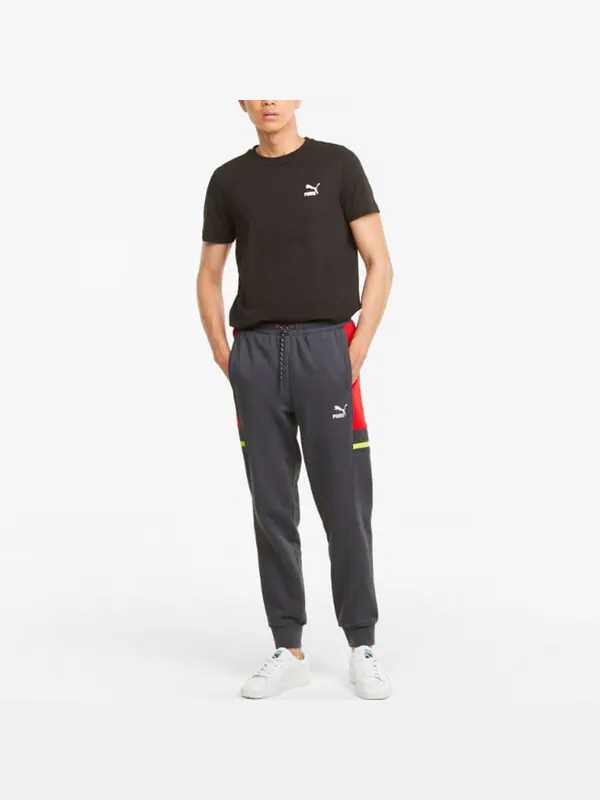 Брюки logo tape pants 'grey' Puma — 3