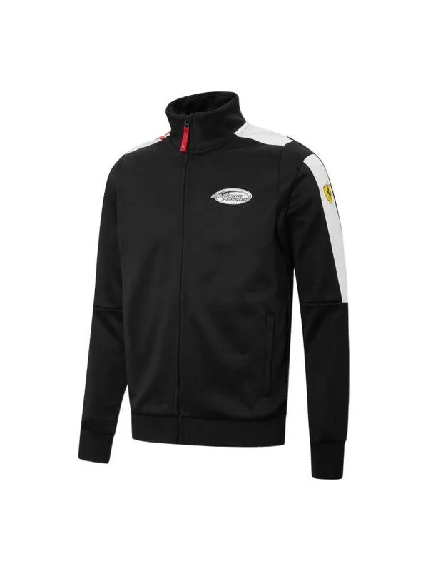Куртка ferrari race t7 track jacket 'black' Puma — изображение 1 из 4, черный