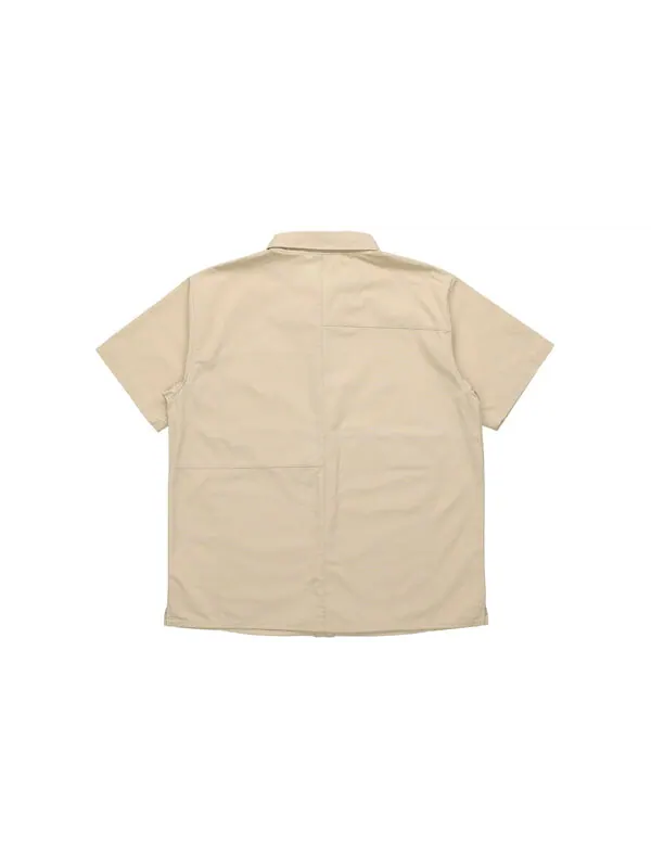 Рубашка поло classics oversized short sleeve polo shirt 'beige' Puma — изображение 2 из 4, бежевый