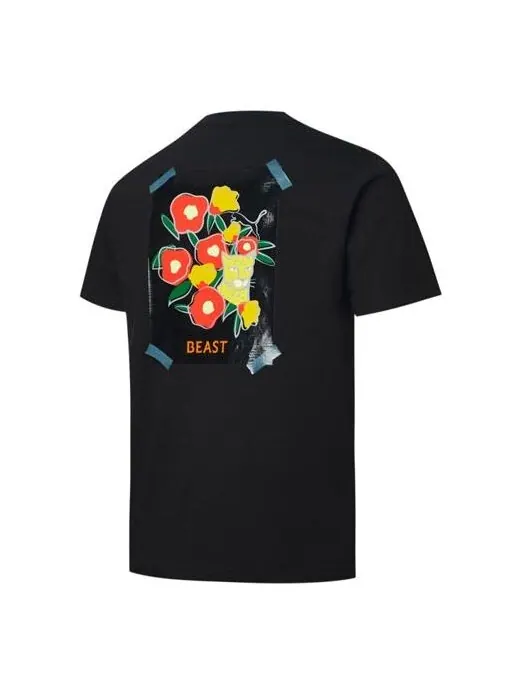 Футболка x the beast t-shirt 'tiger rose' Puma — изображение 1 из 2, черный