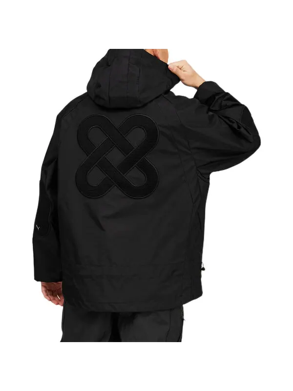 Куртка x pronounce crossover casual solid color hooded long sleeves jacket black Puma — изображение 3 из 3, черный
