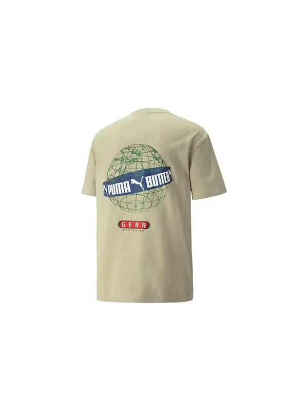 Футболка x butter goods graphic t-shirt 'beige' Puma — изображение 2 из 3, бежевый