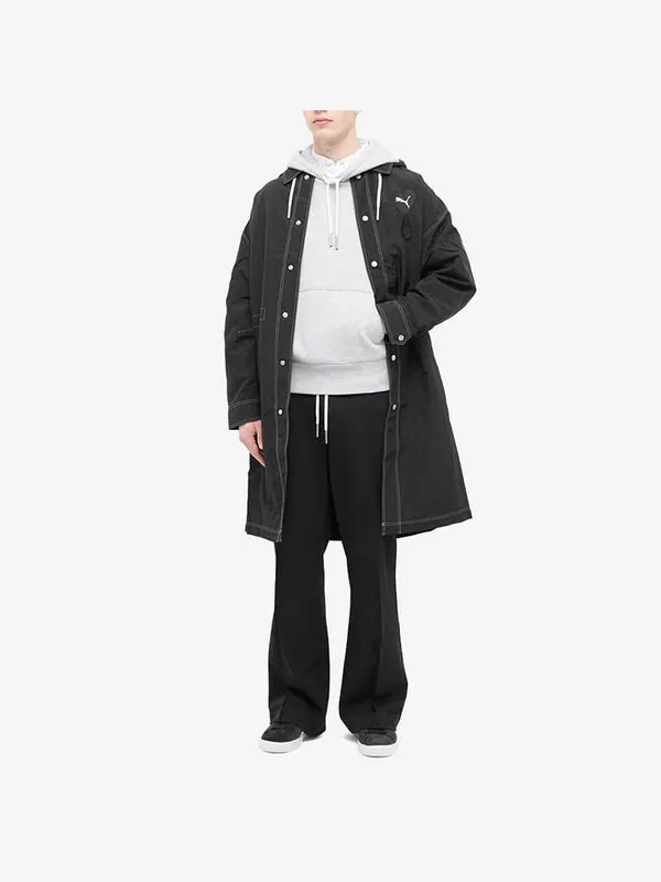 Куртка x ami light nylon jacket 'black' Puma — изображение 3 из 4, черный