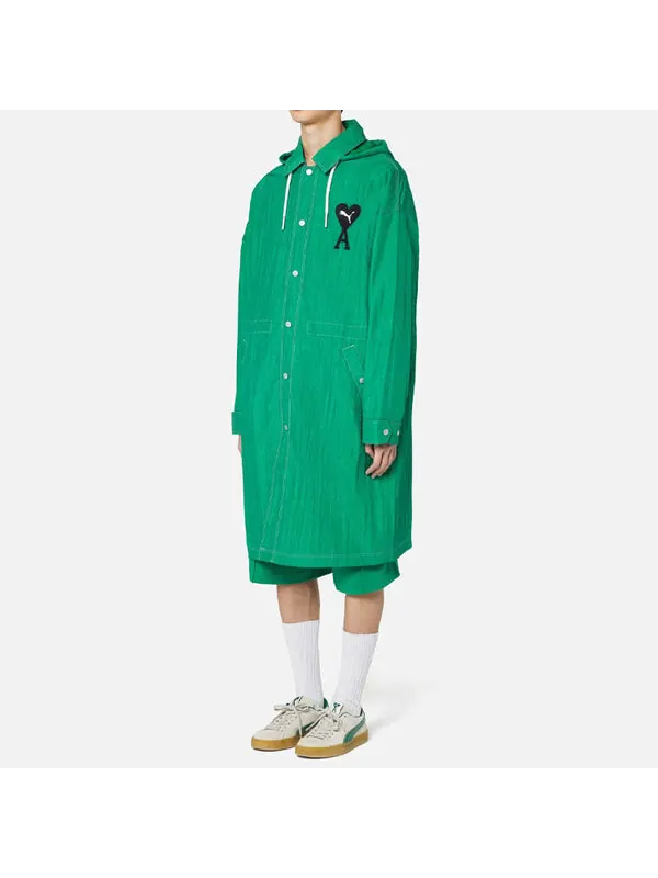 Куртка x ami light nylon jacket 'green' Puma — изображение 4 из 4, зеленый