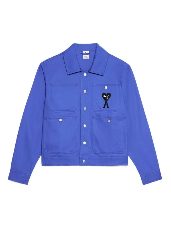 Куртка x ami jacket 'blue' Puma — изображение 1 из 4, синий/белый/черный