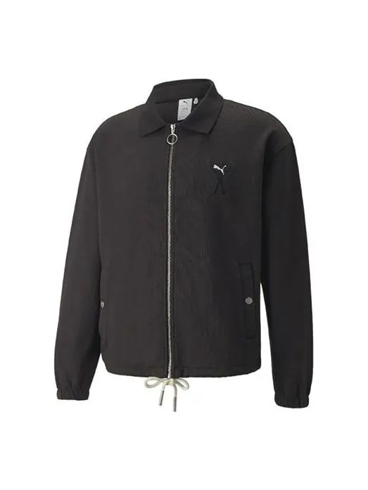 Куртка x ami track full zip jacket 'black' Puma — изображение 1 из 4, черный