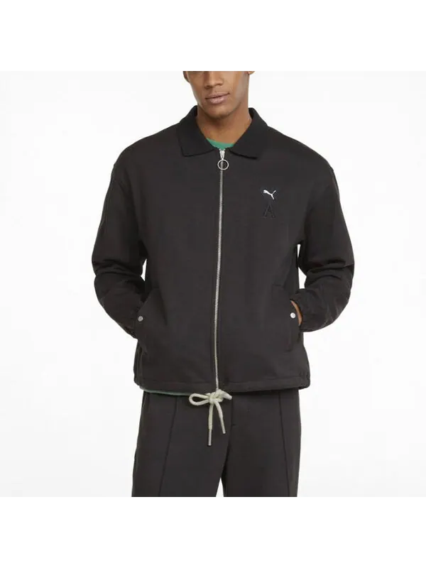 Куртка x ami track full zip jacket 'black' Puma — изображение 3 из 4, черный
