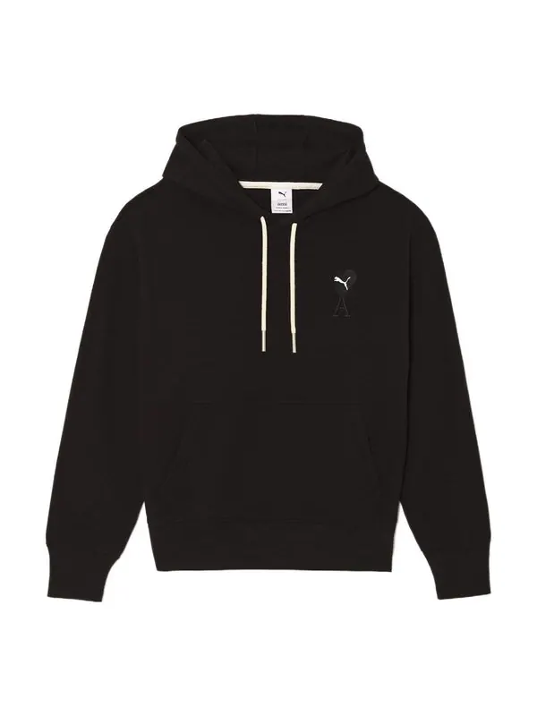 Толстовка x ami hoodie 'black' Puma — изображение 1 из 4, черный/белый