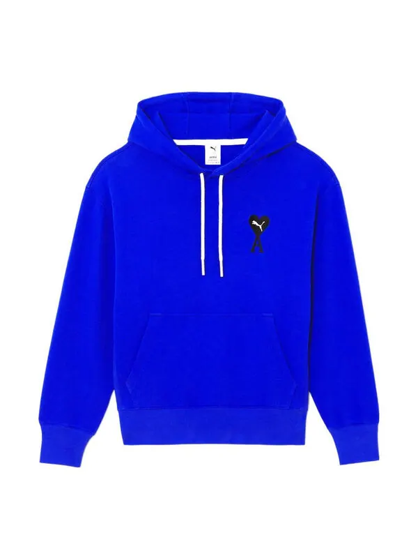 Толстовка x ami hoodie 'blue' Puma — изображение 1 из 4, синий/черный