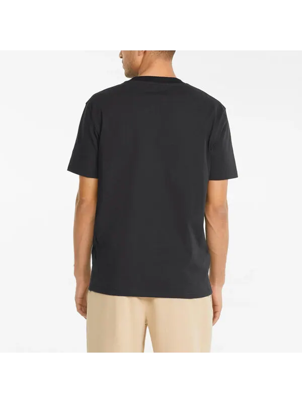 Футболка x ami graphic t-shirt 'black' Puma — изображение 4 из 4, черный/белый